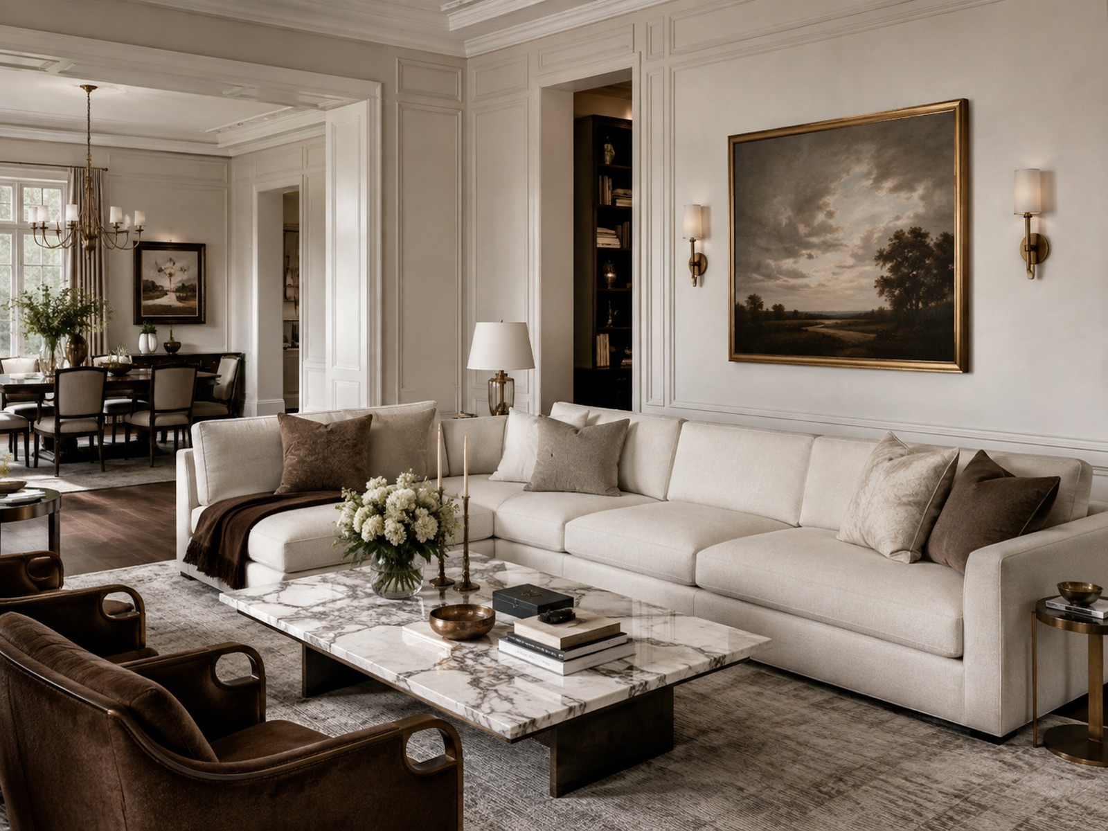 Salon w stylu klasycznym